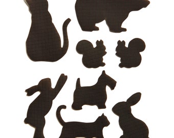 Animal Patches - Dark Brown - Self-Adhesive Repair Patches for Down Jackets