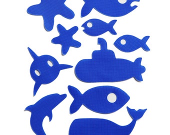 Sea Patches - Royal Blue - Self-Adhesive Repair Patches for Down Jackets