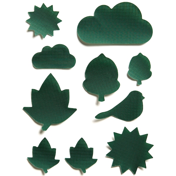 Nature Patches - Bottle Green - Self-Adhesive Repair Patches for Down Jackets