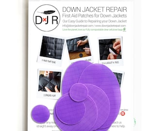 Self-Adhesive Repair Patch Kit – 30-Second Fix | Pre-Cut Waterproof Patches for Down Jackets, Tents, Backpacks, Camping & Festival Gear
