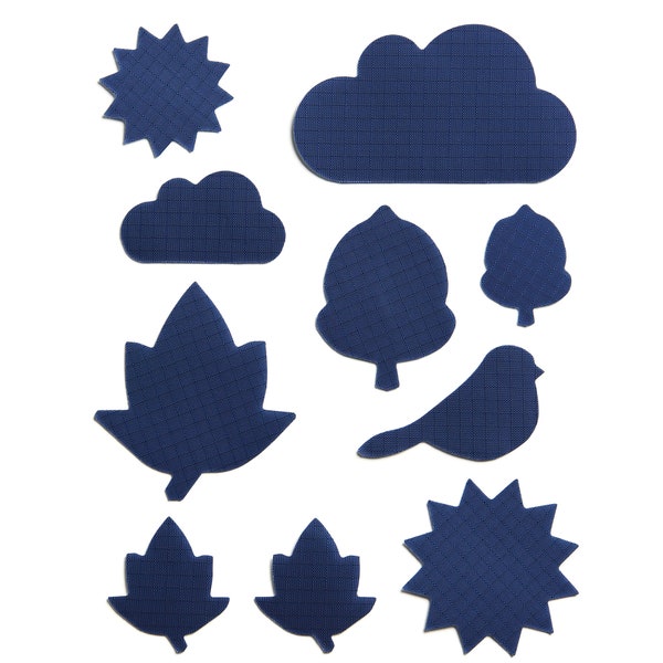 Nature Patches - Dark Blue - Self-Adhesive Repair Patches for Down Jackets