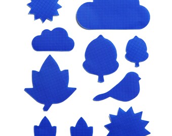 NATURE – ROYAL BLUE Down Jacket Repair Patch Kit – 9 Self-Adhesive Waterproof Nylon Patches for Down Jackets, Tents & Sleeping Bags