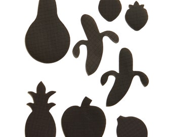 Fruit Patches in Dark Brown - Self-Adhesive Repair Patches for Down Jackets