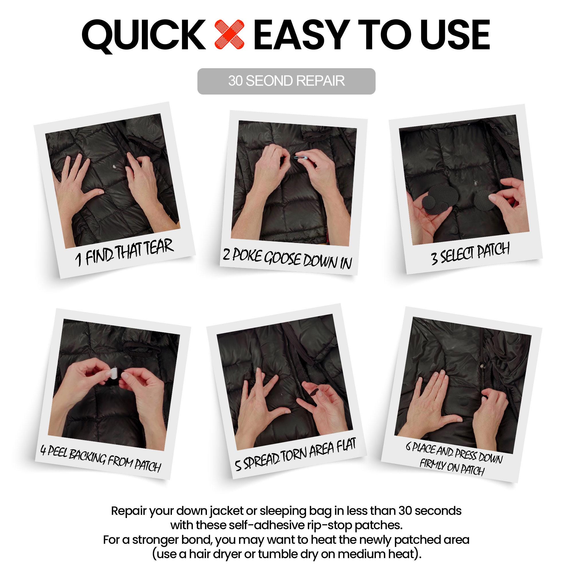 Self-adhesive Repair Patch Kit – 30-second Fix | Pre-cut Waterproof ...