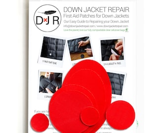 Self-Adhesive Repair Patch Kit – 30-Second Fix | Pre-Cut Waterproof Patches for Down Jackets, Tents, Backpacks, Camping & Festival Gear