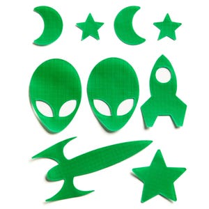 SPACE-Mid Green Self-Adhesive Down Jacket Repair Patch Kit – 9 Waterproof Fix patches for Down Jackets, Sleeping Bags, Tents & Outdoor Gear