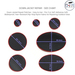 Self-Adhesive Down Jacket Repair Patches for Down Jackets or Sleeping Bags First Aid for Down Jackets image 2