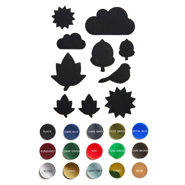 Nature Patches - Choose Colour - Self-Adhesive Repair Patches for Down Jackets