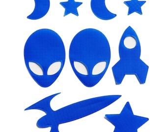 Space Patches - Royal Blue - Self-Adhesive Repair Patches for Down Jackets