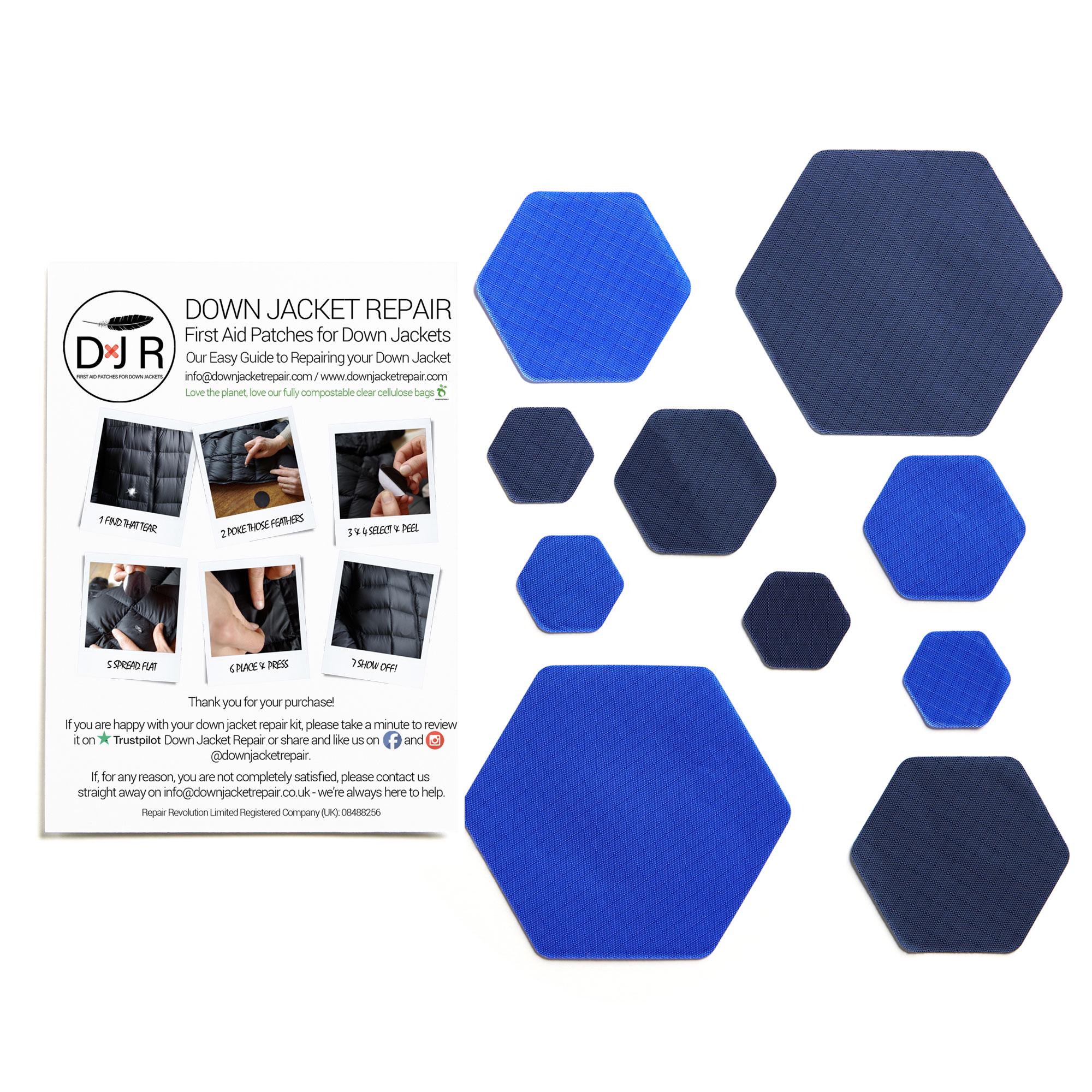 Daunenjacken Reparaturset - Selbstklebende Flicken Für Jacken & Schlafsäcke