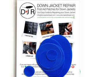 Self-Adhesive Repair Patch Kit – 30-Second Fix | Pre-Cut Waterproof Patches for Down Jackets, Tents, Backpacks, Camping & Festival Gear