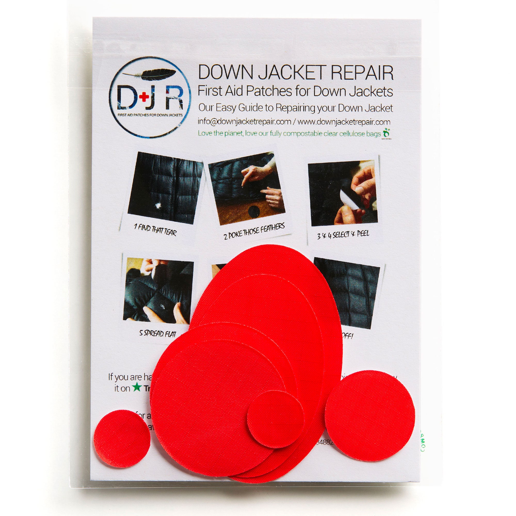 Self-adhesive Down Jacket Repair Patches Red for Down Jackets or Sleeping  Bags First Aid for Down Jackets 