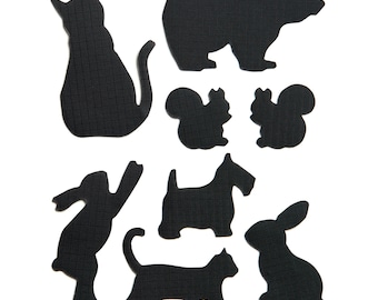 Animal Patches - Black - Self-Adhesive Repair Patches for Down Jackets