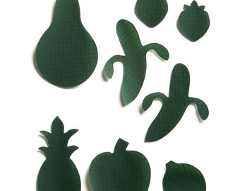 FRUIT– BOTTLE GREEN Flicken Aufnäher für Daunenjacken, Zelte, Schlafsäcke und Daunenjacken