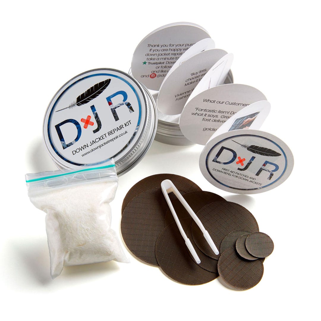 Jacket Rip Repair Kit Self-adhesive Down Jacket Repair Patches for Down Jackets or Sleeping ...