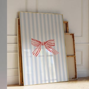 Coastal red bow wall art, Coastal granddaughter cowgirl print, Coastal Cowgirl Nantucket Summer Print, Red White And Blue Coastal Art