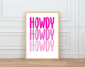 Preppy Howdy Print | Etsy Australia