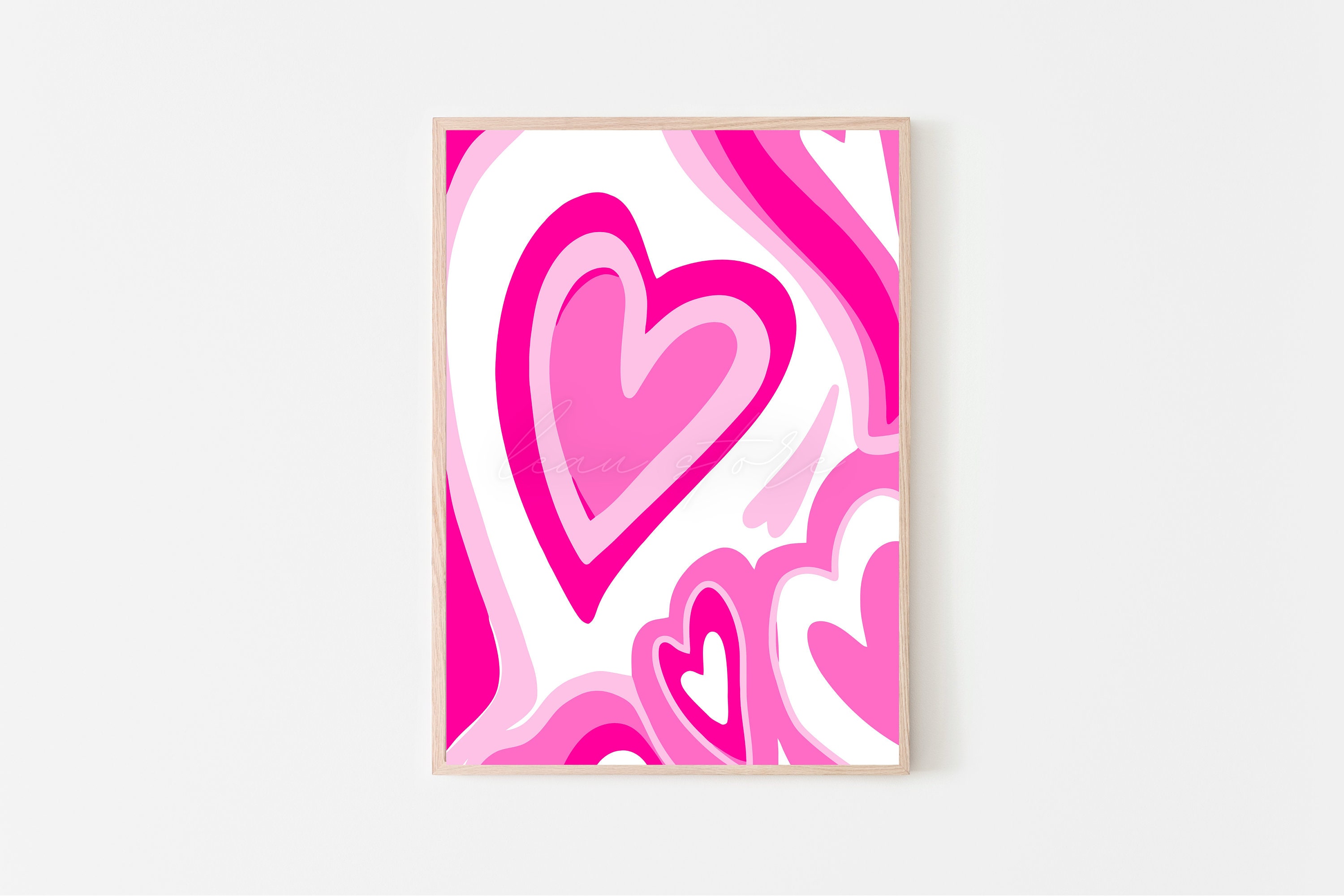 Pink Preppy Wall Art Pack of 6 digital Download Preppy Wall - Etsy