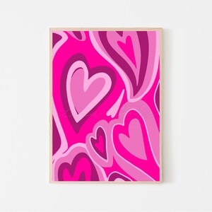 Pink preppy heart digital download Digital print Preppy | Etsy