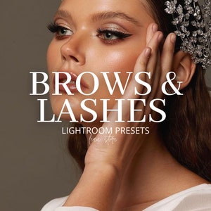 4 Mobile and Desktop Lightroom BROWS & LASHES presets, Beauty salon lashmaker filter, brow master preset, Beauty preset for instagram