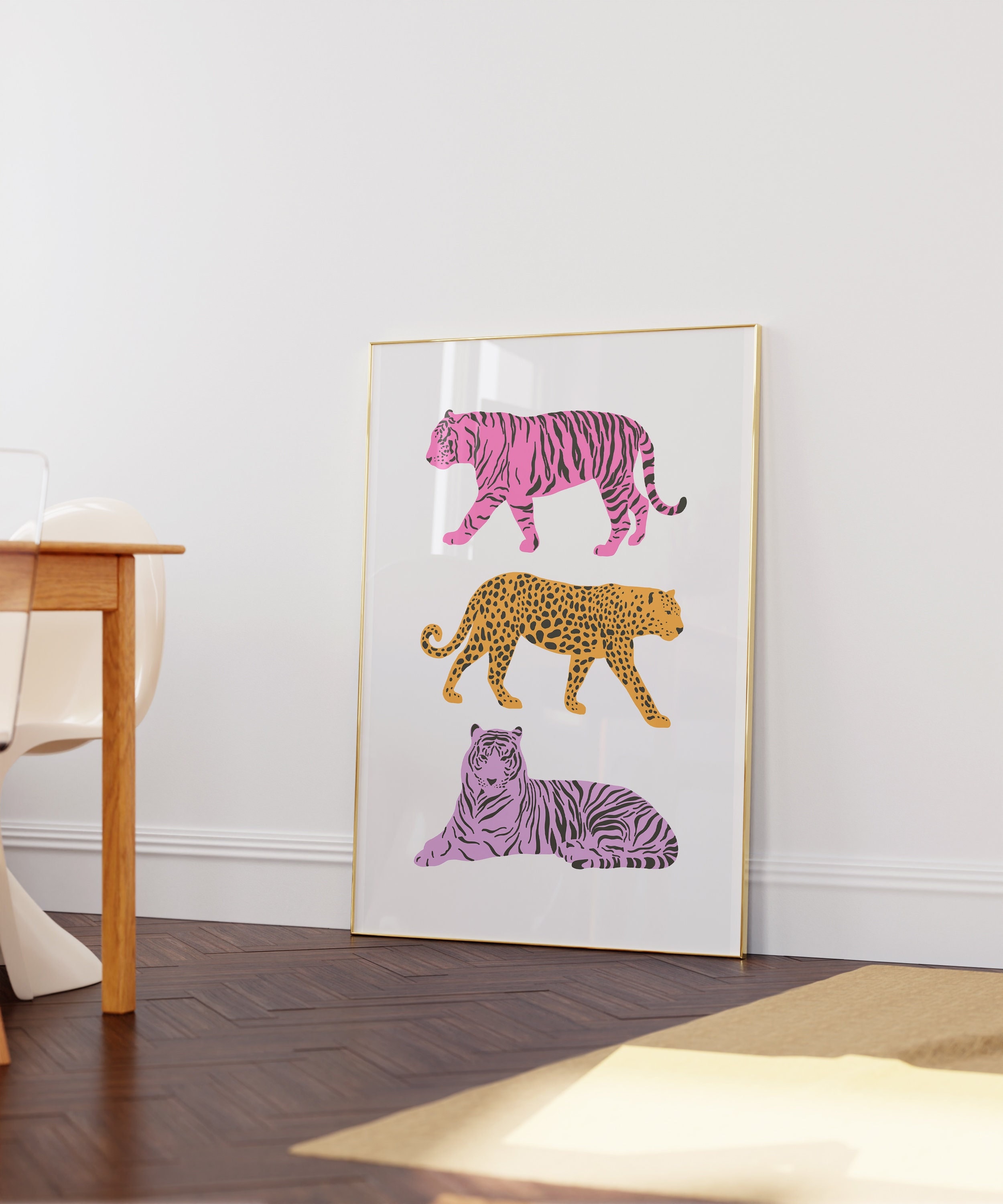 Posters Leopard Print Decor, Wall Art Cheetah Print, Leopard Print
