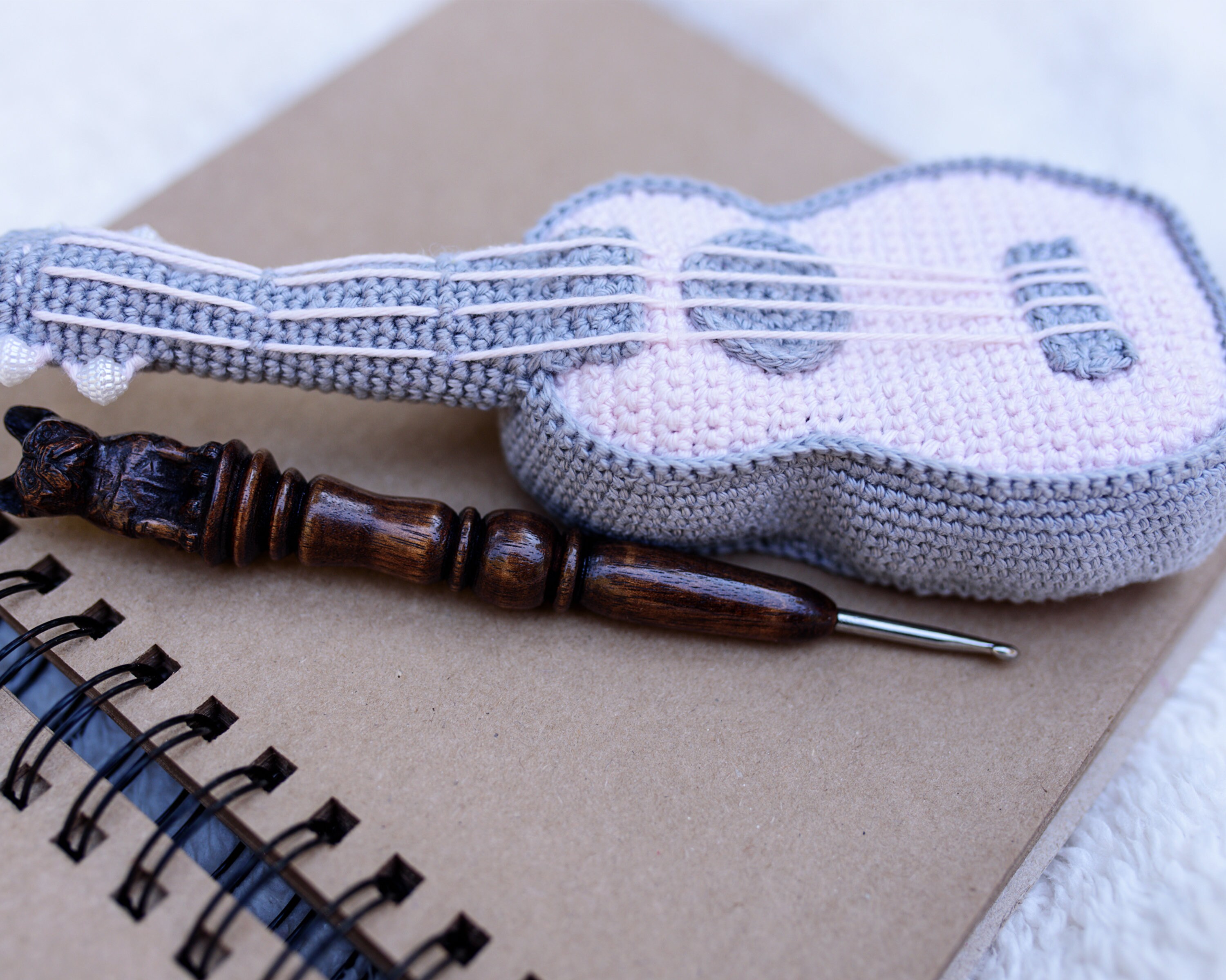 Crochet ukulele Ukulele souvenir Gift for friend Gift for Etsy