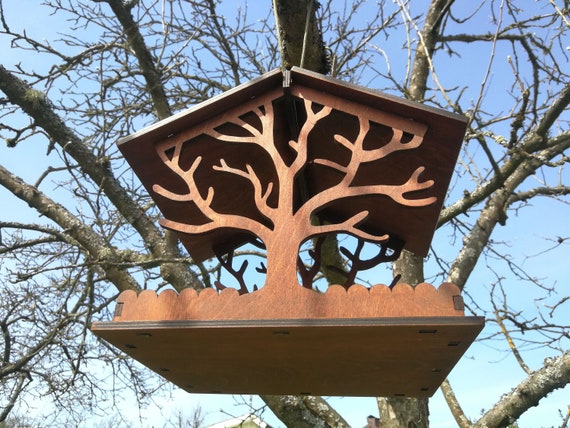 Mangeoire à oiseaux en bois Nichoir d'extérieur fait main Décoration de  jardin écologique Cadeau de jardinage -  Canada
