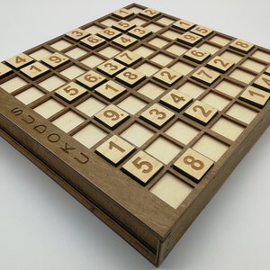 Wooden Sudoku Game - Personalised Handmade Board Game
