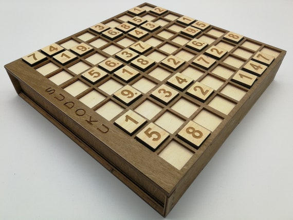 Jeu de plateau sudoku personnalisé en bois - Sudoku