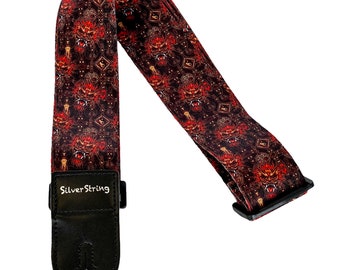 Silverstring Custom 2” Art of the Dragon Guitar Strap. The perfect strap for any guitar. Easy adjustment, fits all sizes.