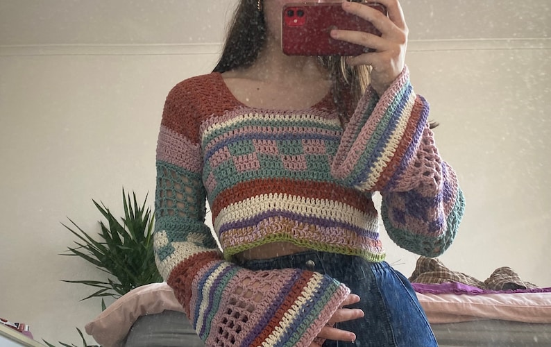 70's Inspired Jumper Crochet Pattern **this is a pattern not a jumper** 