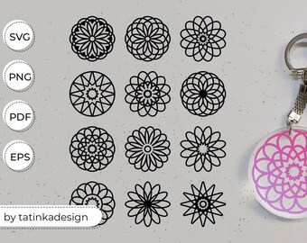 Download Round Mandala Svg Etsy