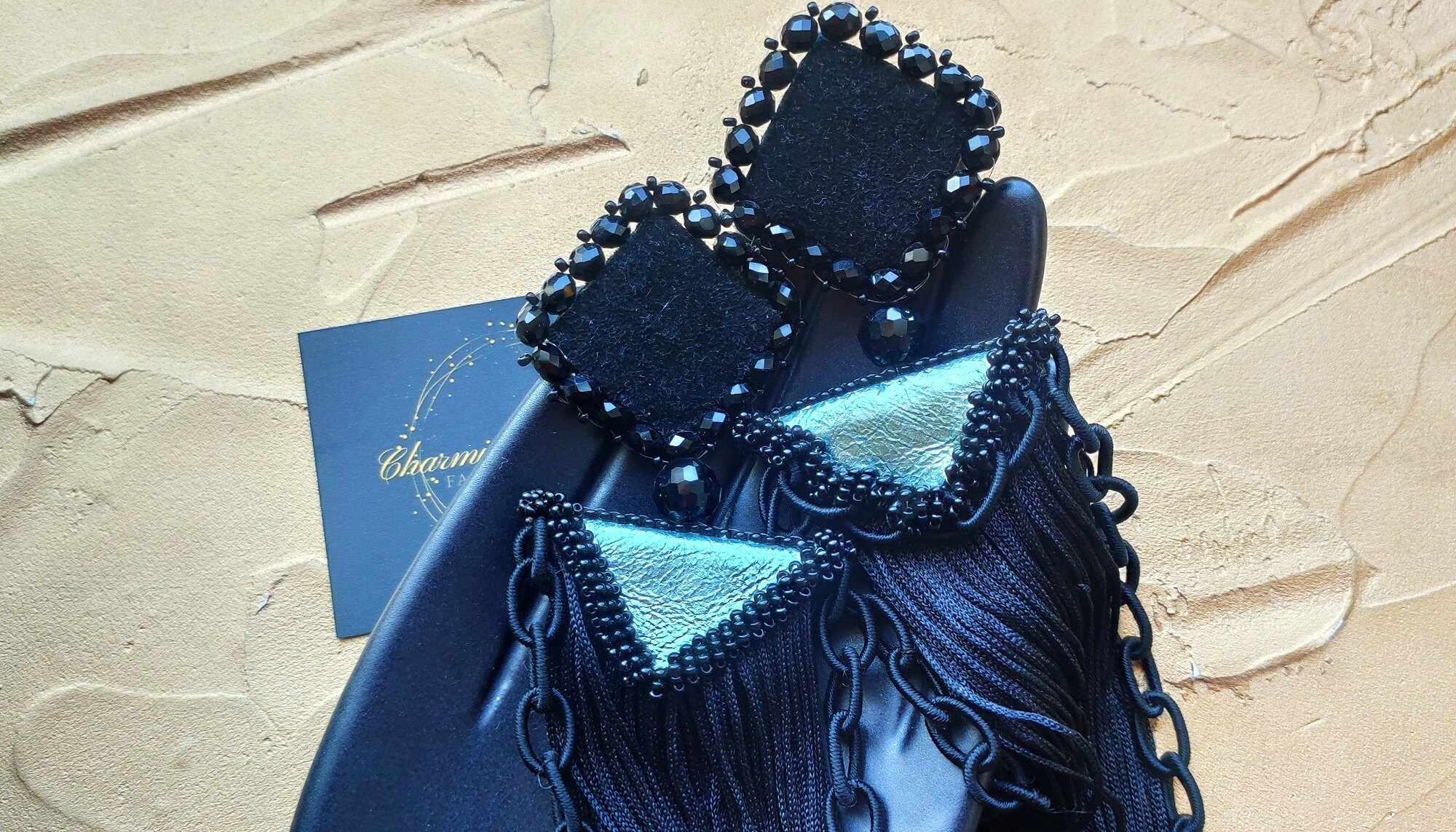 Novelty earrings Unusual earrings Long chain earrings Extra Etsy