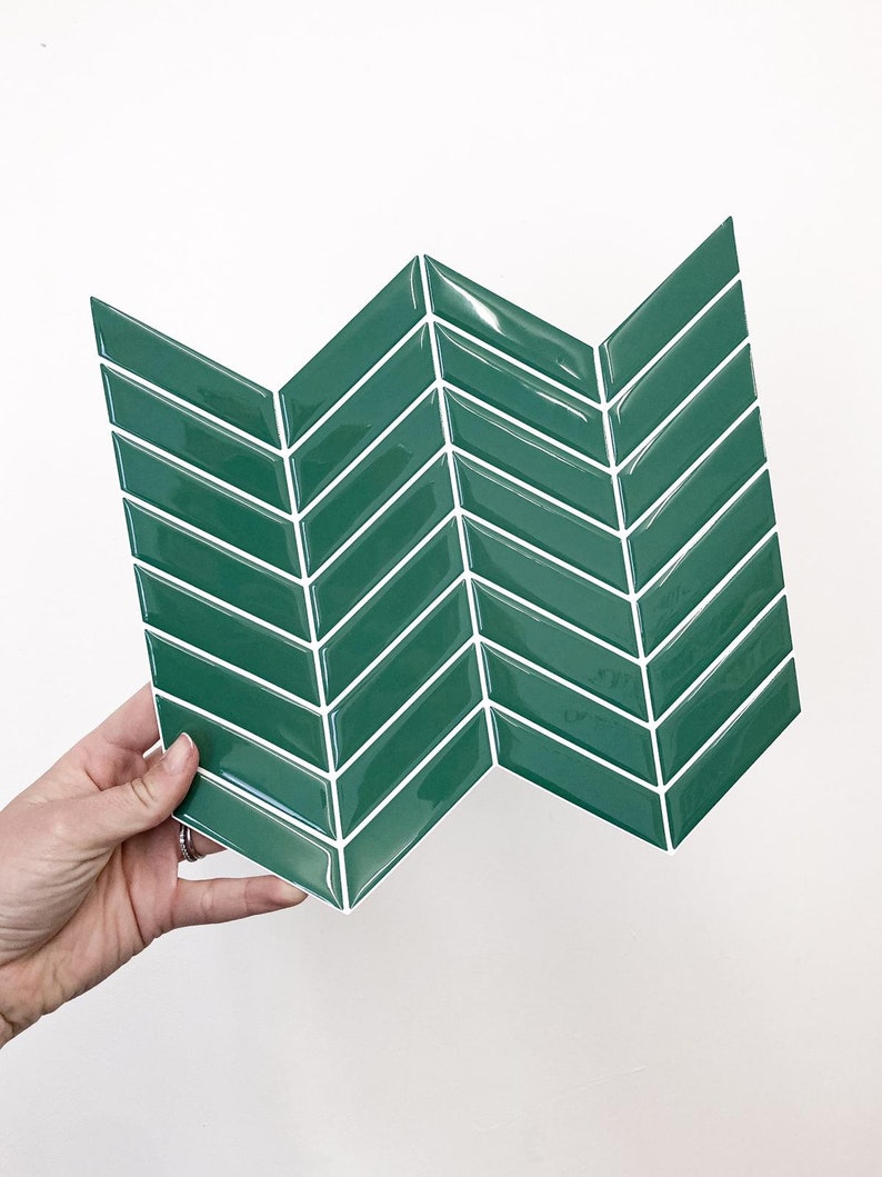 Stick on Tile Peel and Stick Tile Splashback Kitchen Etsy