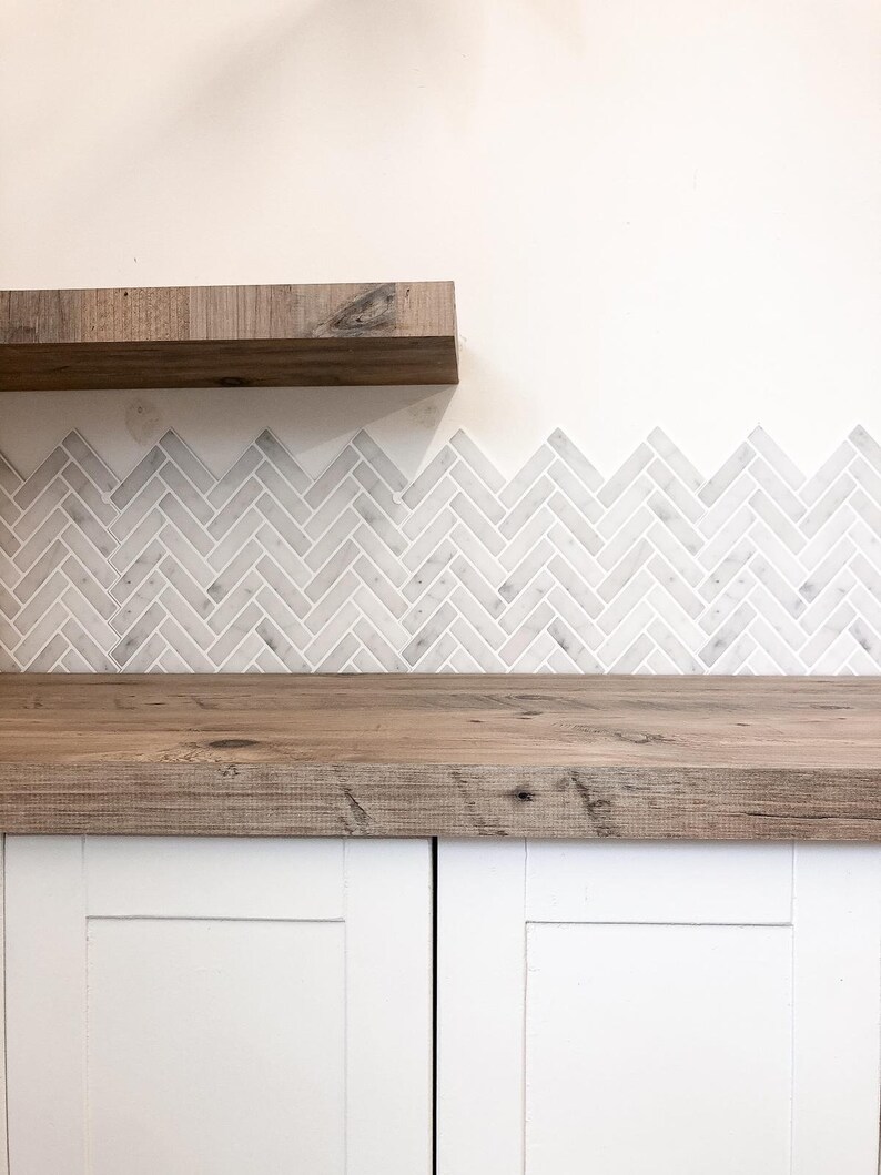 Stick on Tile Peel and Stick Tile Splashback Kitchen Etsy