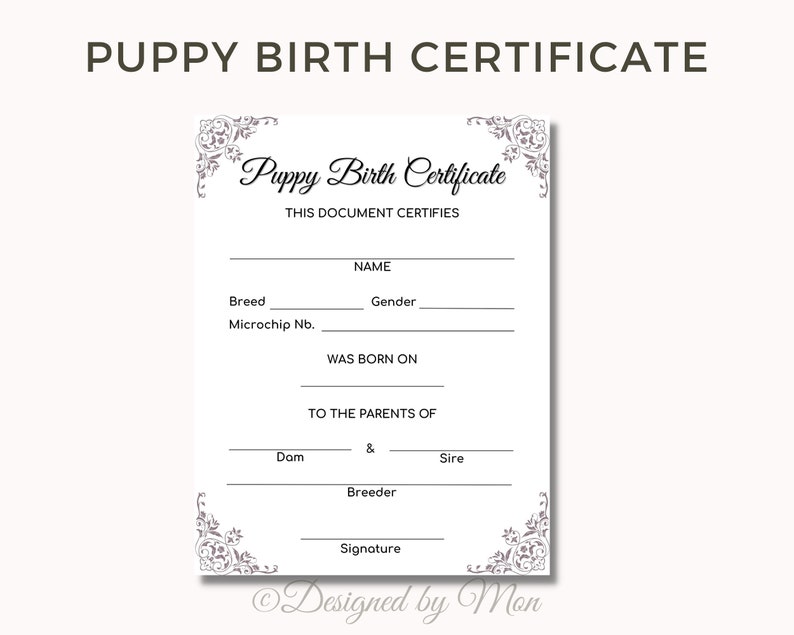 Puppy Pack Printables for Dog Breeding Puppy Kit Puppy Packs Dog Breeder Pack Breeder Bundle ...