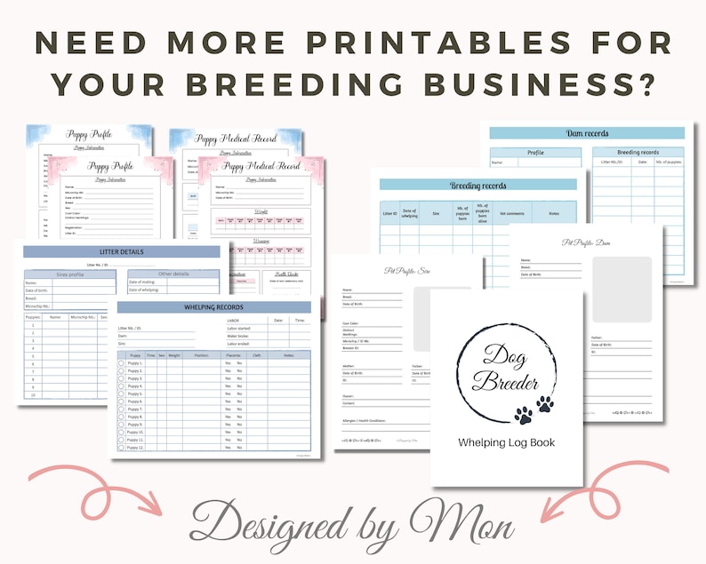 Puppy Pack Printables for Dog Breeding Puppy Kit Puppy Packs Dog ... Puppy Pack Printables for Dog Breeding Puppy Kit Puppy Packs Dog ...
