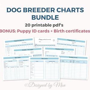 De ultieme bundel met fokkersgegevens: fokkersformulieren, werpgegevens, nestgegevens, hondenfokkerij, geboorteakten puppy's