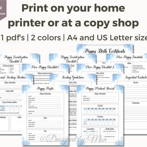 Puppy Pack Printables for Dog Breeding Puppy Kit Puppy - Etsy