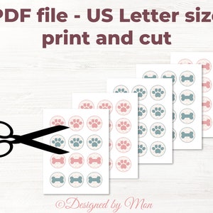 Printable Dog Gift Tags - Puppy Treats Tag, Puppy Birthday Tags ...