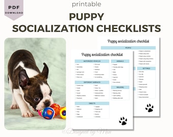 Puppy socialization checklist - new puppy owner, pet parent essentials , puppy checklists , puppy tips