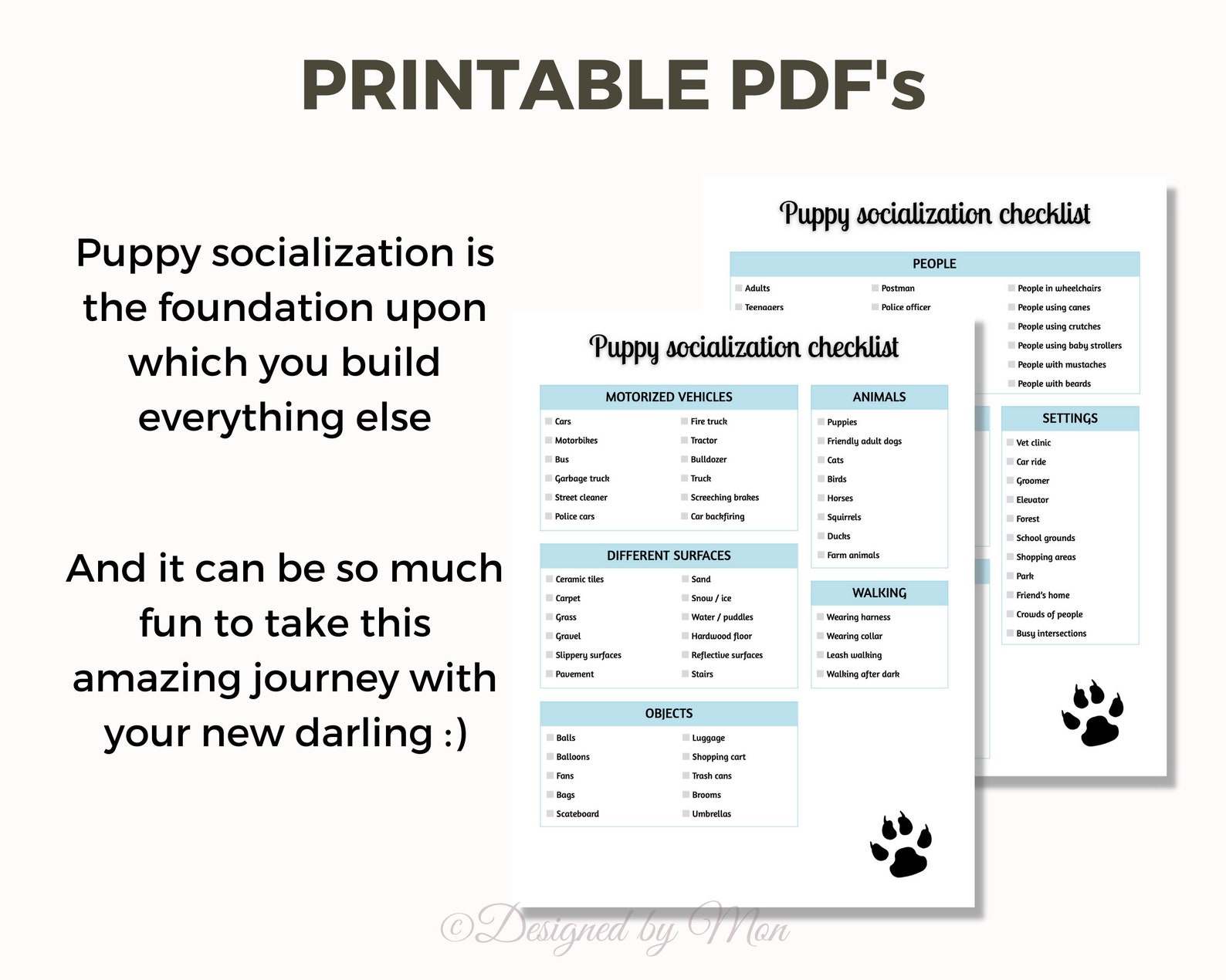 Puppy Socialization Checklist - New Puppy Owner, Pet Parent Essentials ...