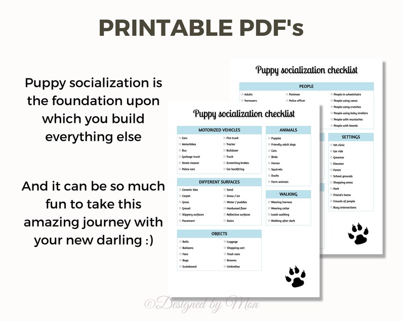 Puppy Socialization Checklist - New Puppy Owner, Pet Parent Essentials ...