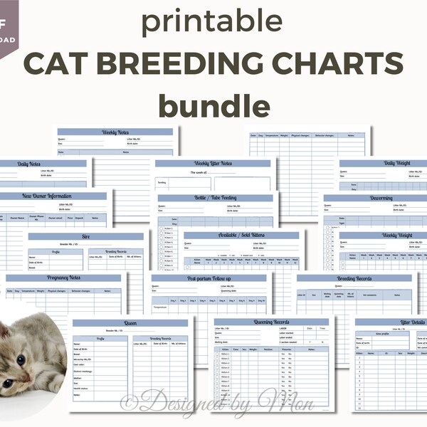 Breeder Forms Bundle Etsy