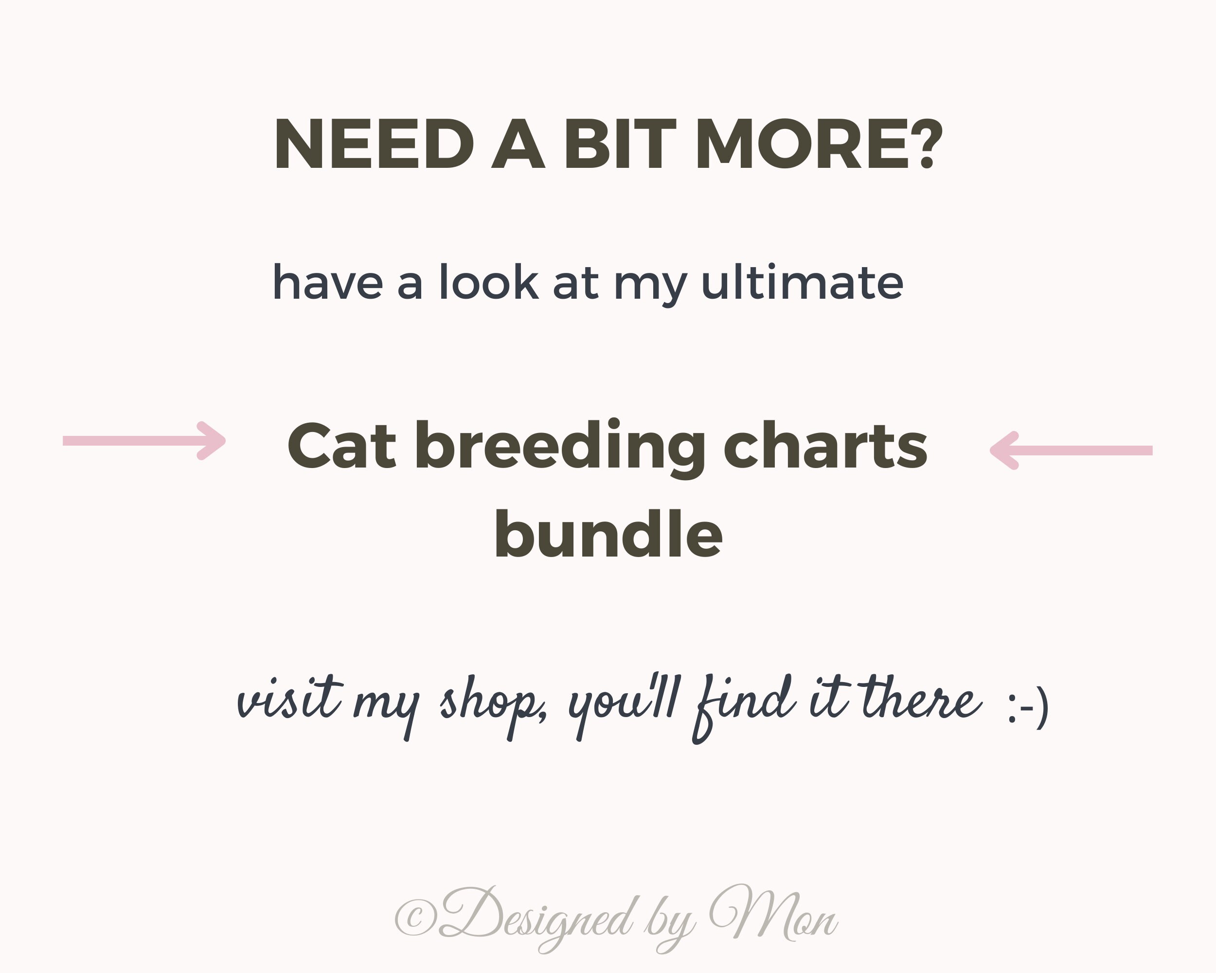 Essential Cat Breeding Charts Minibundle for Cat Breeders Cat Whelping