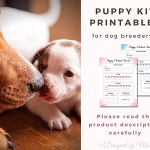 Puppy Pack Printables for Dog Breeding - Puppy Kit | Puppy Packs | Dog ...