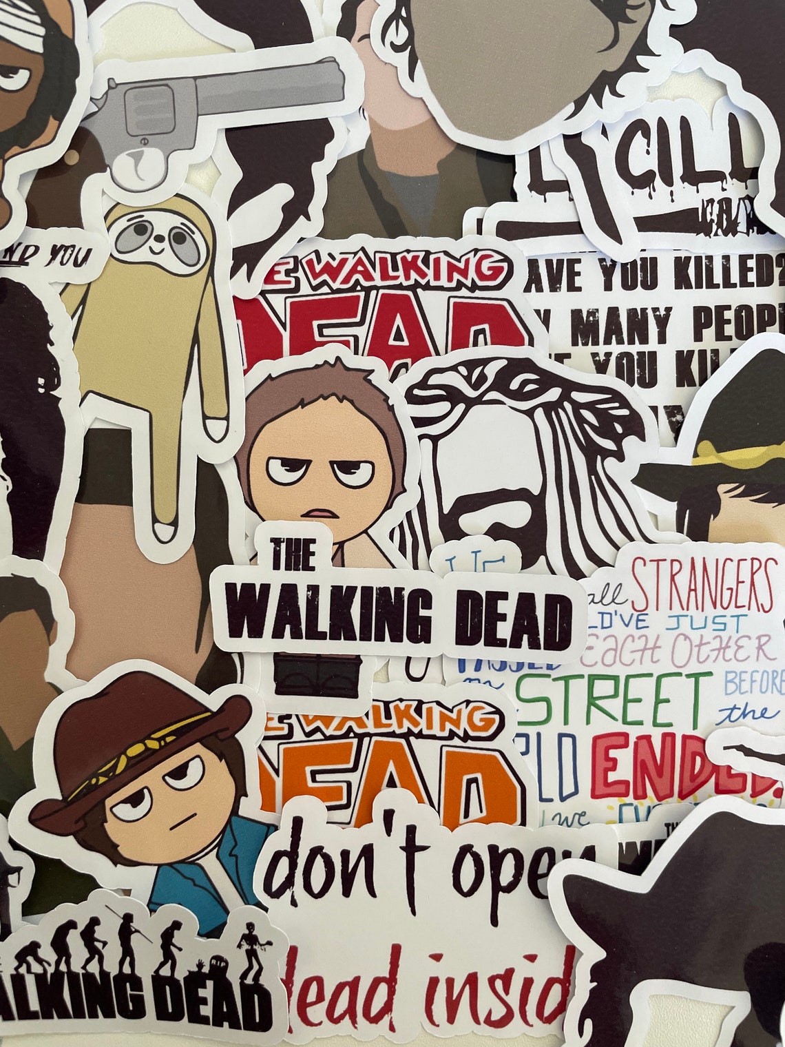 The Walking Dead DieCut Stickers // Lucille // Maggie // Etsy