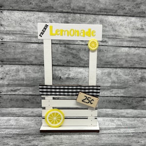 Lemon Decor - Lemonade Stand - Tier Tray decor - Mini lemonade Stand
