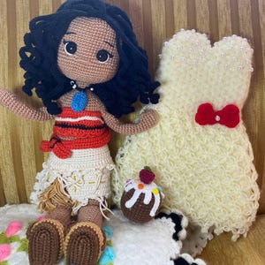 Amigurumi Doll – Handmade Crochet Girl with Curly Red Hair – Pastel Outfit – Collectible Plush Toy – Gift for Kids & Doll Lovers-Unique Doll