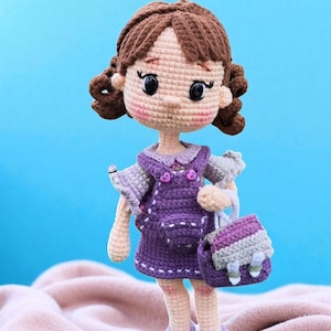 Crochet Amigurumi Doll: Handmade Cotton Plush Toy, Pisces Gift